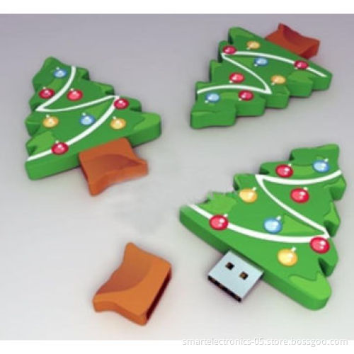 Christmas tree USB flash drives, QC passed/3yrs warranty/64MB-128GB, free package, printing/grade ANew